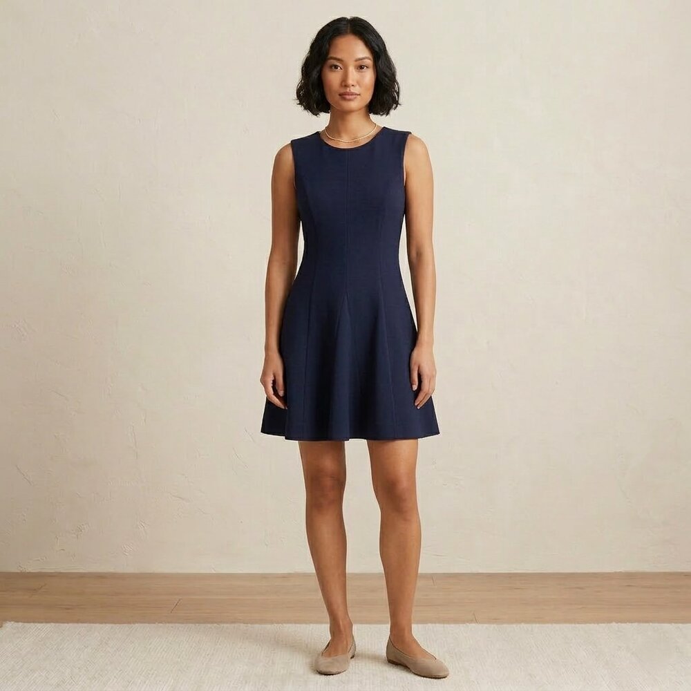 Calvin Klein Navy Sleeveless Dress